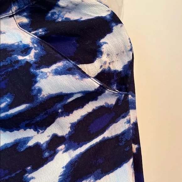 Michael Stars Navy and White Tie-Dye Pants